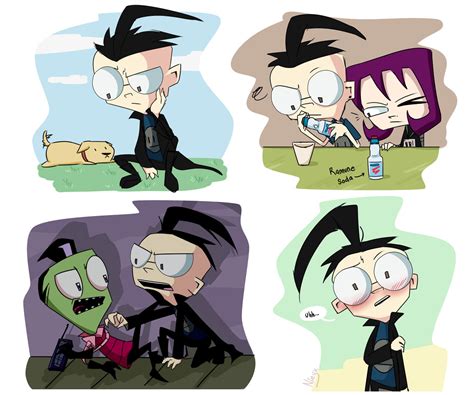 invader zim and dib|More.